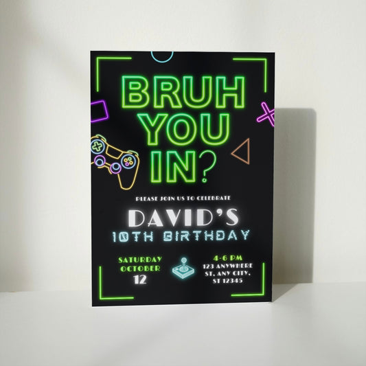 Bruh You In? DIGITAL Birthday Invitation