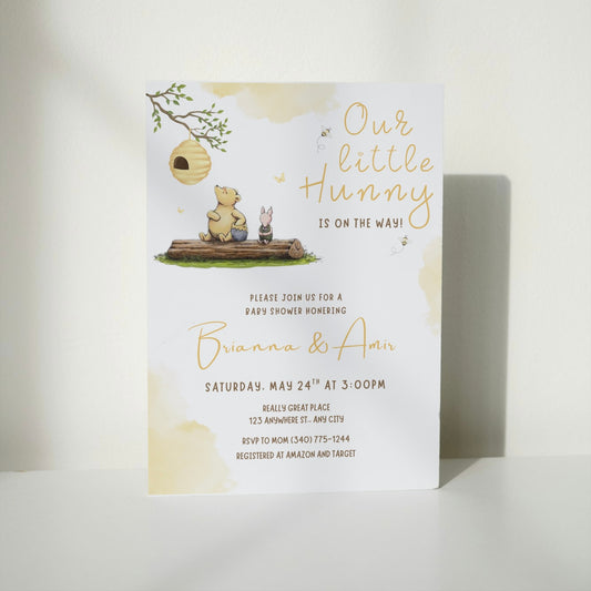 Our Little Hunny DIGITAL Baby Shower Invitation
