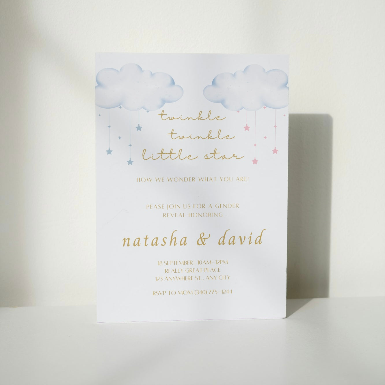 Twinkle Twinkle Little Star DIGITAL Gender Reveal