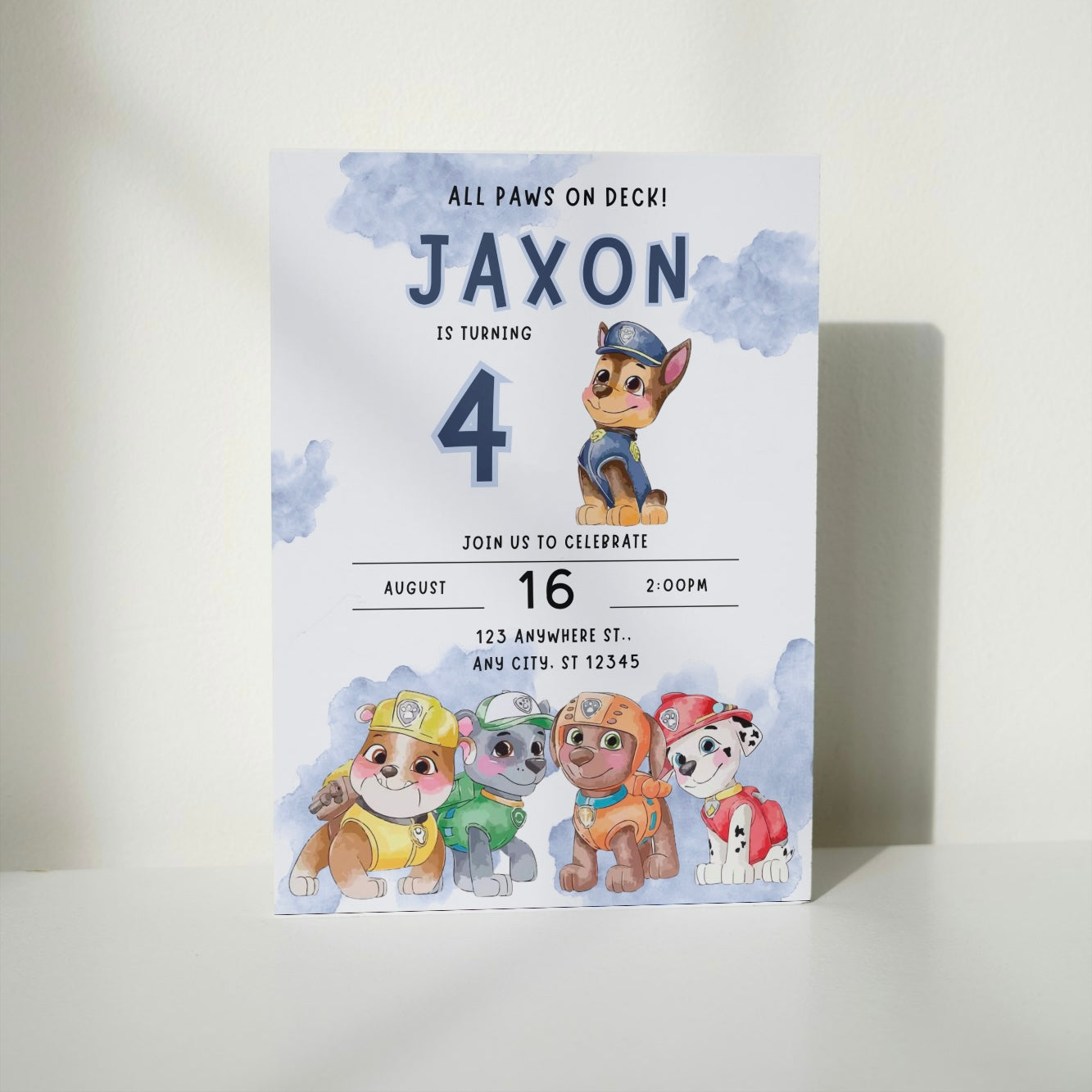 Paw Patrol DIGITAL Birthday Invitation