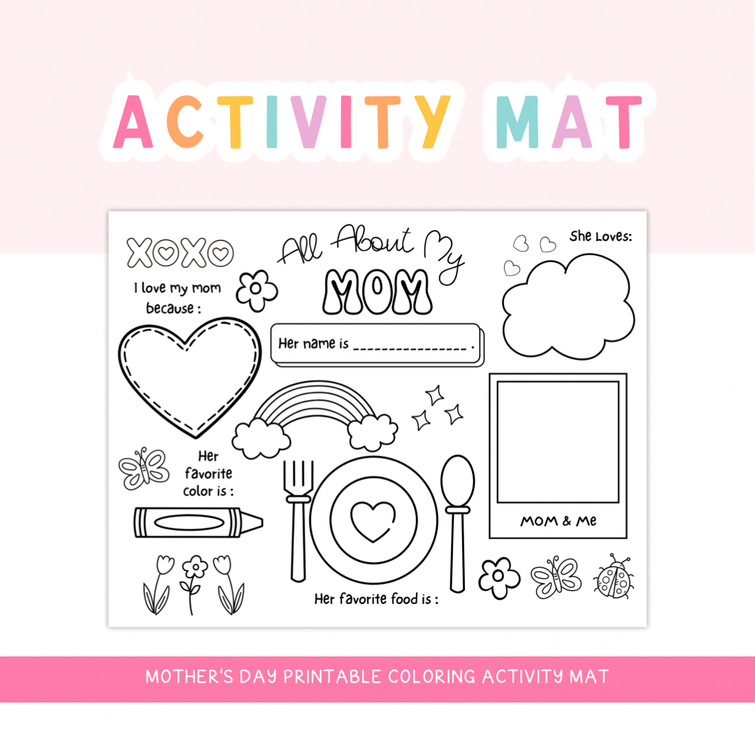 Mother’s Day DIGITAL Activity Mat