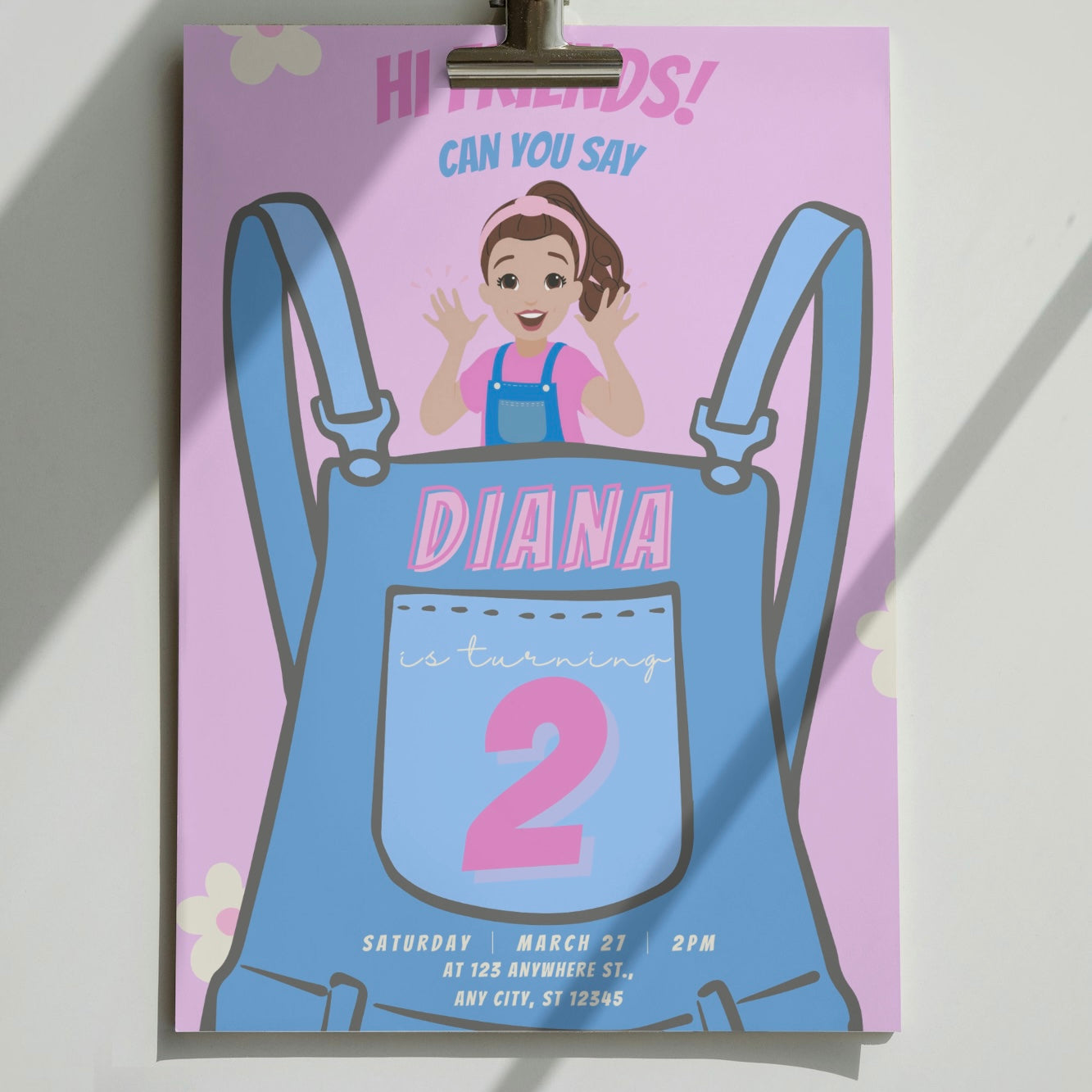 Ms. Rachel DIGITAL Birthday Invitation