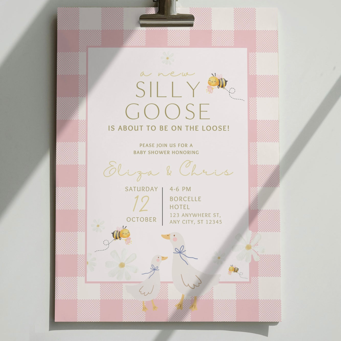 Silly Goose DIGITAL Baby Shower