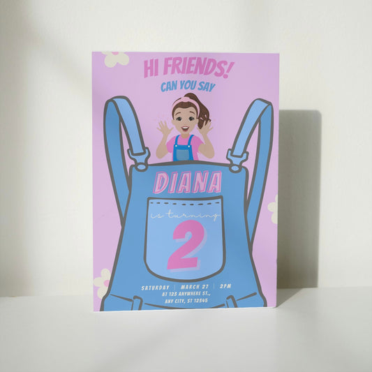 Ms. Rachel DIGITAL Birthday Invitation