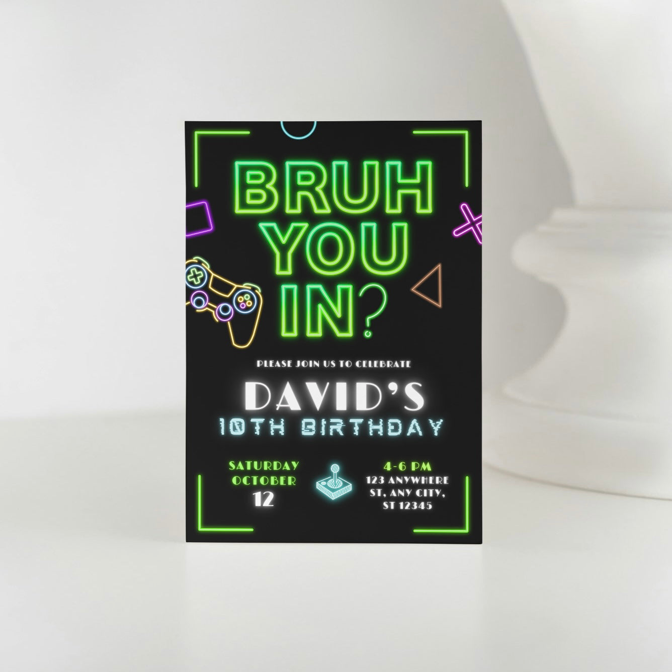Bruh You In? DIGITAL Birthday Invitation