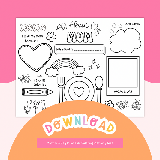 Mother’s Day DIGITAL Activity Mat
