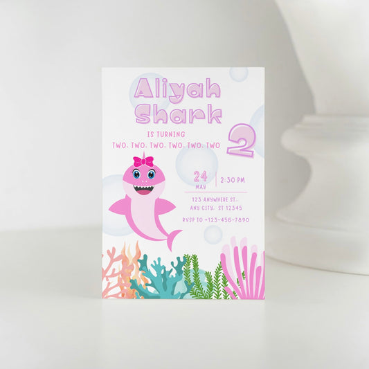 Baby Shark DIGITAL Birthday Invitation